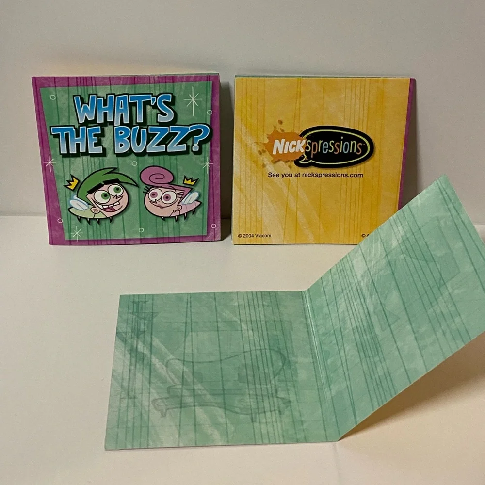 Nickelodeon Nickspressions SmellAGrams The Fairly Odd Parents Greeting Cards Y2k